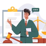 abogado-masculino-pie-documentos-martillo-escala-explicando-caso-legal-fondo-clipboard_118813-29266