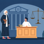 lawyer-in-toga-standing-next-to-a-citizen-inside-a